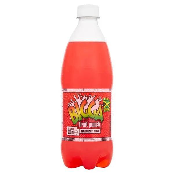 Bigga Fruit Punch Flavour Soft Drink 600ml (Case of 12) - Honesty Sales Main image