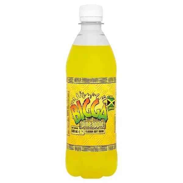 Bigga Pineapple Flavour Soft Drink 600ml (Case of 12) - Honesty Sales