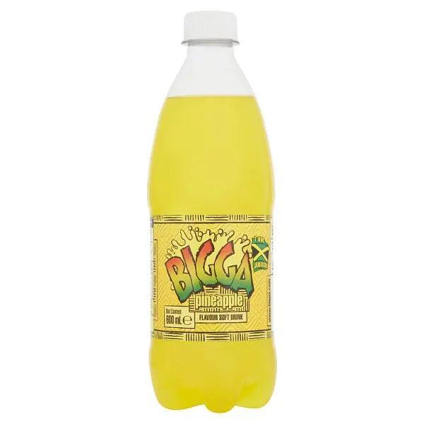 Bigga Pineapple Flavour Soft Drink 600ml (Case of 12) - Honesty Sales Main image