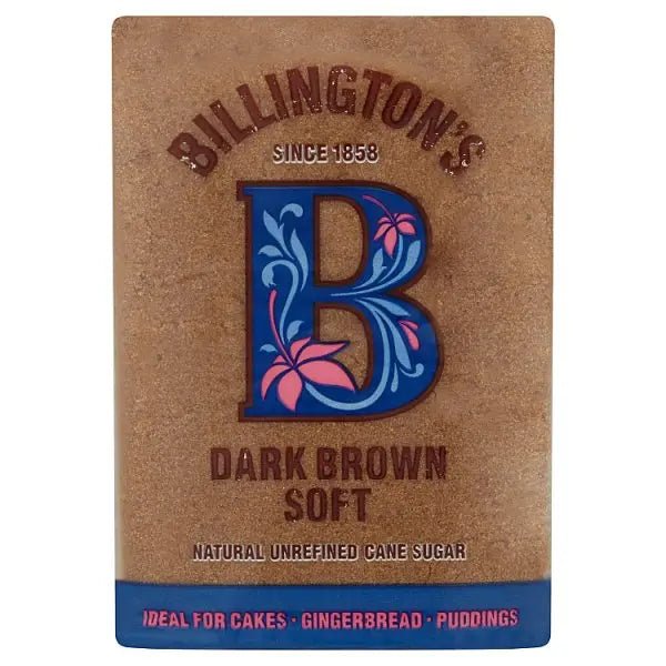 Billington's Dark Brown Soft Natural Unrefined Cane Sugar 500g (Case of 10) - Honesty Sales