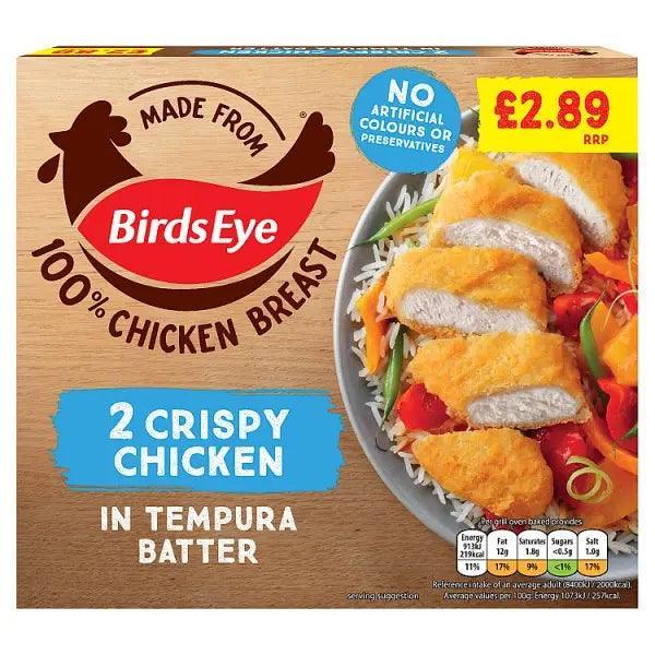 Birds Eye 2 Crispy Chicken in Tempura Batter 170g - Honesty Sales
