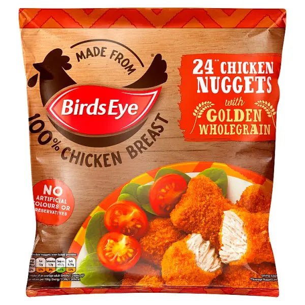 Birds Eye 24 Wholegrain Breaded Chicken Nuggets 379g - Honesty Sales