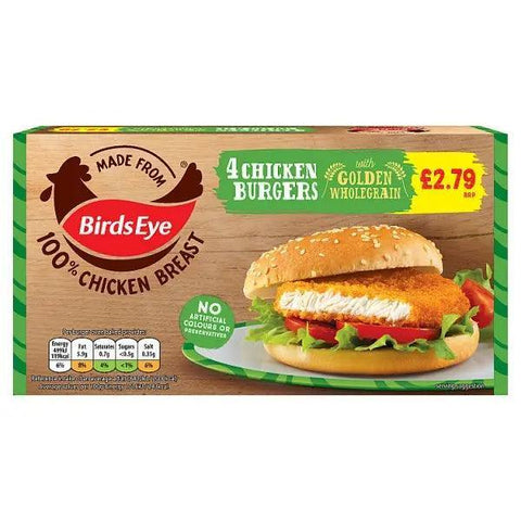 Birds Eye 4 Chicken Burgers 220g - Honesty Sales U.K