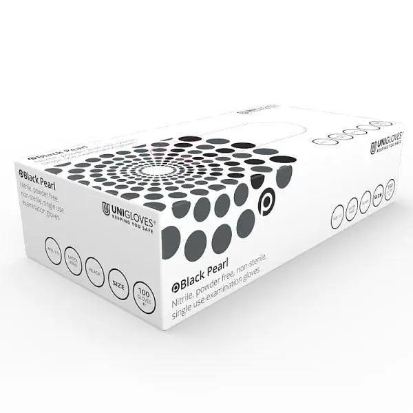 Black Pearl Nitrile Powder Free Gloves, unit (Large) - Honesty Sales Image principale du produit