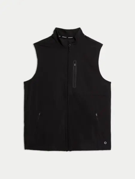 Black Woven Gilet - Honesty Sales