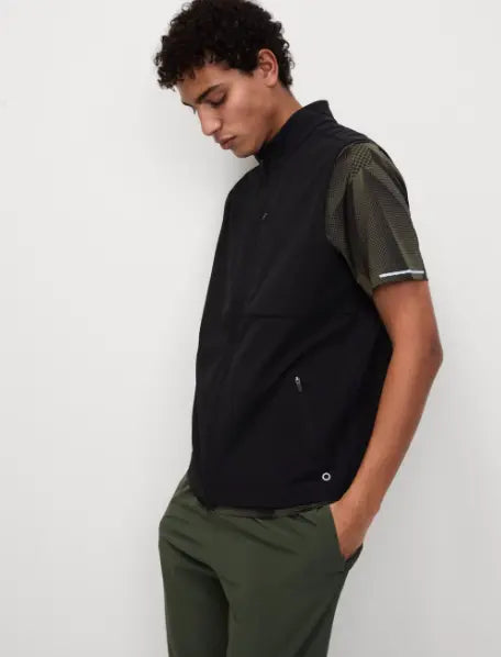 Black Woven Gilet - Honesty Sales