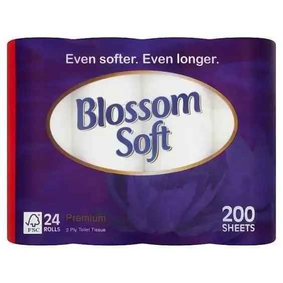 Blossom Soft White Luxury Bathroom Tissue 24 Rolls - Honesty Sales Hauptbild
