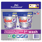 Bold Professional All-In-1 Pods Washing Liquid Laundry Detergent Capsules Lavender and Camomile, 100 - Honesty Sales