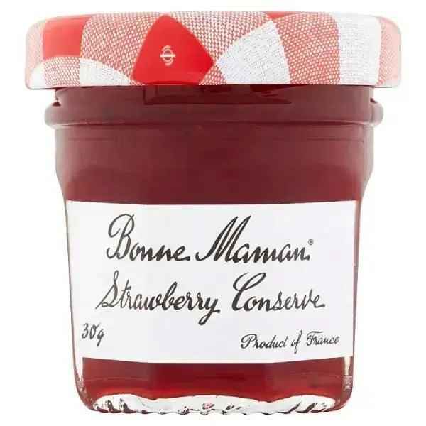 Bonne Maman Strawberry Jam 30g (Case  of 60) - Honesty Sales