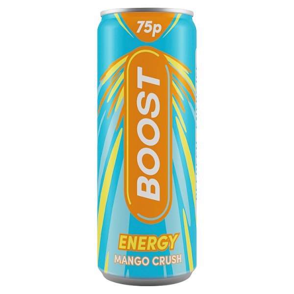 Boost Energy Mango Crush 250ml (24 x 250ml) - Honesty Sales