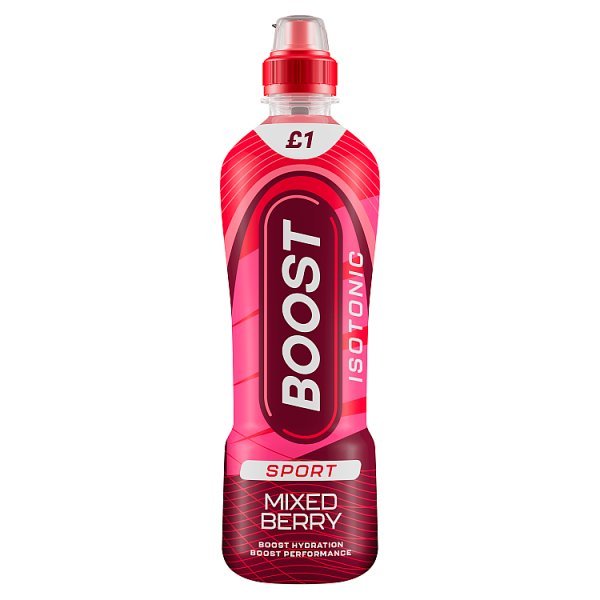 Boost Isotonic Sport Mixed Berry 500ml (12 x 500ml) - Honesty Sales