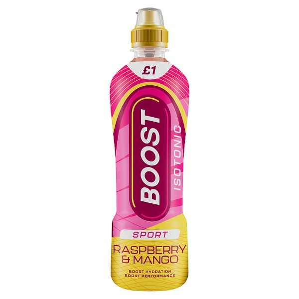 Boost Sport Raspberry Mango Isotonic Drink Bottle 500ml (12 x 500ml) - Honesty Sales