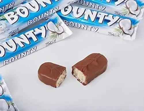 Bounty Coconut Milk Chocolate Duo Bar 57g (Case of 24) - Honesty Sales