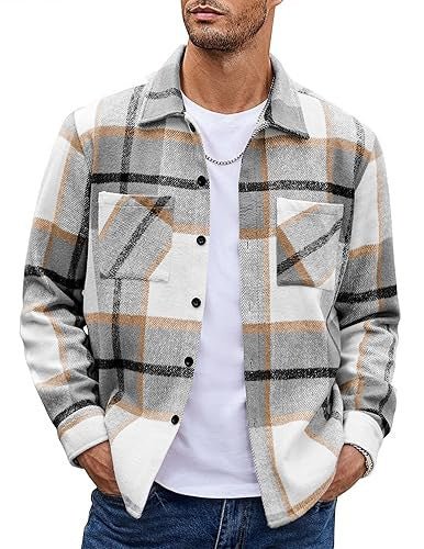 Button Up Casual Retro AutumnWinter Mens Shirt - Honesty Sales