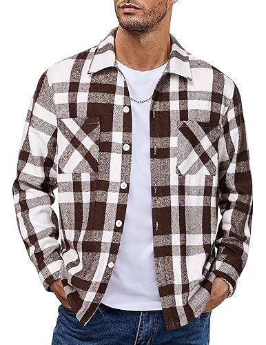 Button Up Casual Retro AutumnWinter Mens Shirt - Honesty Sales