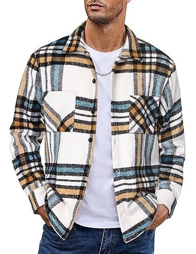 Button Up Casual Retro AutumnWinter Mens Shirt - Honesty Sales