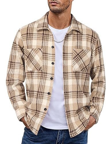 Button Up Casual Retro AutumnWinter Mens Shirt - Honesty Sales
