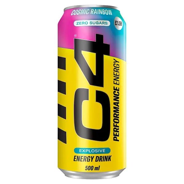 C4 Performance Energy Cosmic Rainbow Energy Drink 500ml (Case of 12) - Honesty Sales