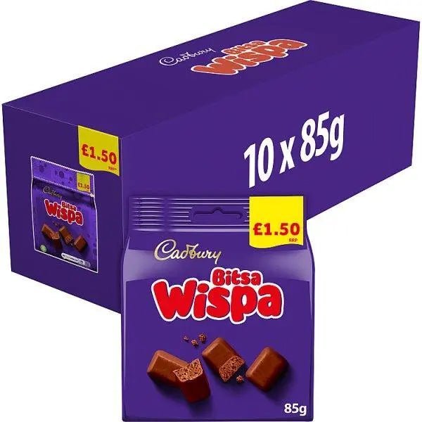 Cadbury Bitsa Wispa Chocolate Bag 85g (Case of 10) - Honesty Sales