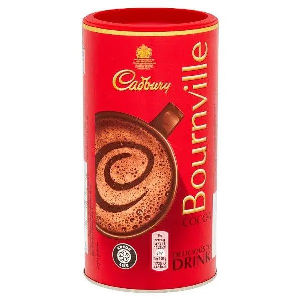 Cadbury Bournville Dark Chocolate Cocoa Powder Tin 250g (Case of 12) - Honesty Sales