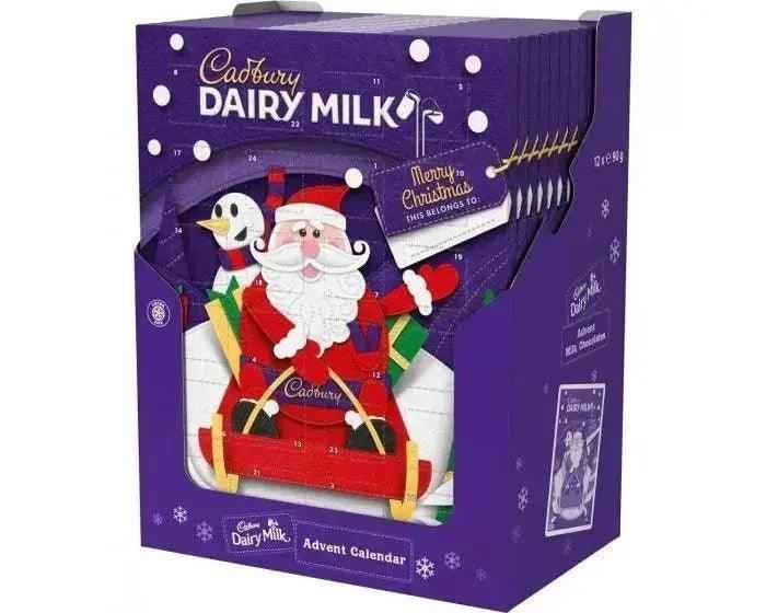 Cadbury Dairy Milk Advent Calendar 90g (Case of 12) - Honesty Sales