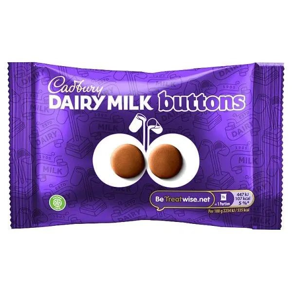 Cadbury Dairy Milk Buttons 40g (Case of 36) - Honesty Sales