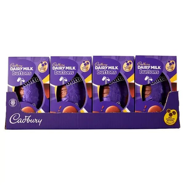 Cadbury Dairy Milk Giant Buttons Chocolate Easter Egg, 96g (Case of 12) - Honesty Sales