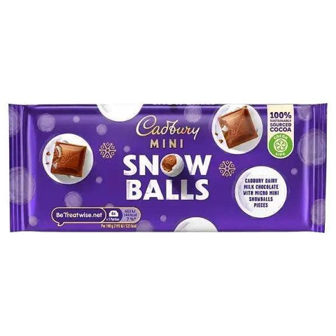 Cadbury Dairy Milk Mini Snowballs Bar 110g (Case of 20) - Honesty Sales U.K