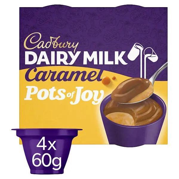 Cadbury Dairy Milk Pots of Joy Caramel Chocolate Dessert (Case of 4) - Honesty Sales