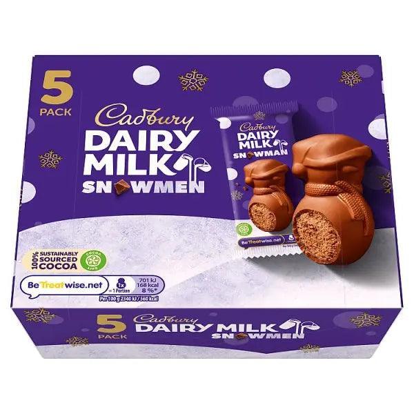 Cadbury Dairy Milk Snowmen Chocolate Carton 5 Pack 150g (Case of 6) - Honesty Sales