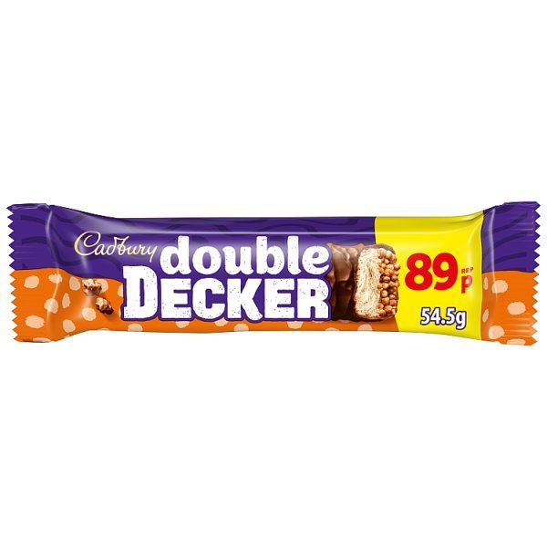 Cadbury Double Decker Chocolate Bar 54.5g (48 x 54.5g) - Honesty Sales