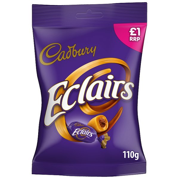 Cadbury Eclairs Sugar Confectionery 110g (12 x 110g) - Honesty Sales