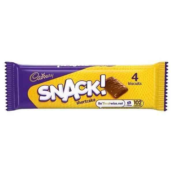 Cadbury Snack Shortcake Chocolate Biscuit 40g (Case of 36) - Honesty Sales