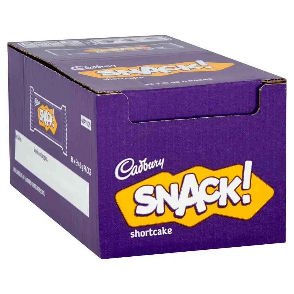 Cadbury Snack Shortcake Chocolate Biscuit 40g (Case of 36) - Honesty Sales