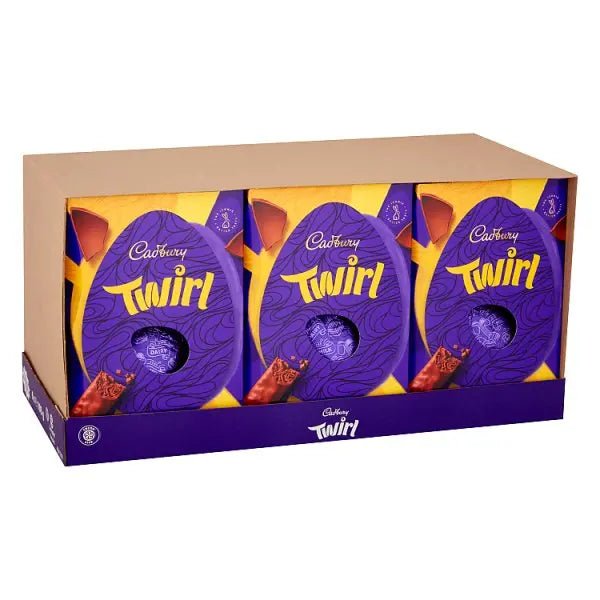 Cadbury Twirl Chocolate Easter Egg, 198g (Case of 6) - Honesty Sales