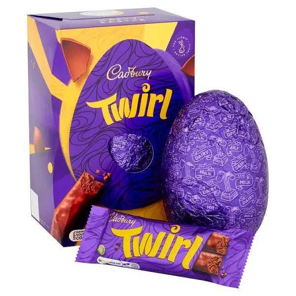 Cadbury Twirl Chocolate Easter Egg, 198g (Case of 6) - Honesty Sales