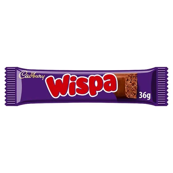Cadbury Wispa Chocolate Bar 36g (Case of 48) - Honesty Sales