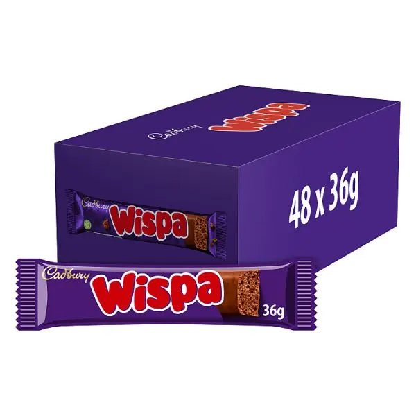 Cadbury Wispa Chocolate Bar 36g (Case of 48) - Honesty Sales