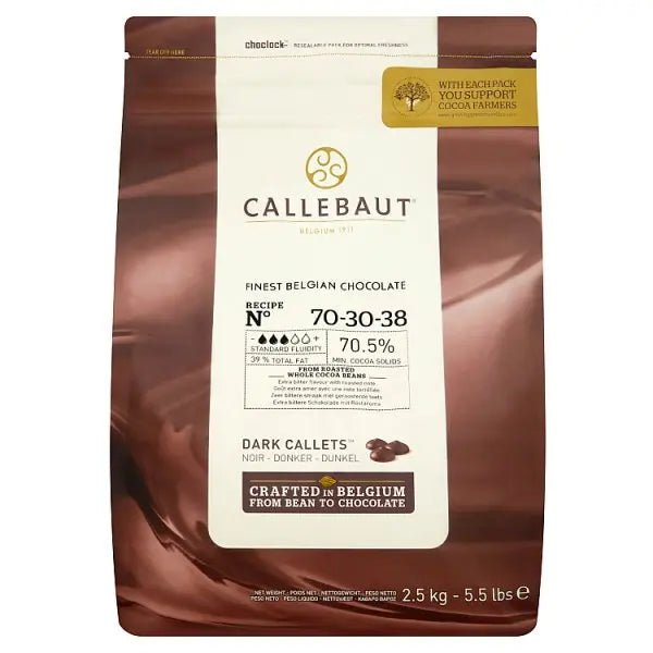 Callebaut Chocolate for Baking Drops Dark 2.5kg - Honesty Sales