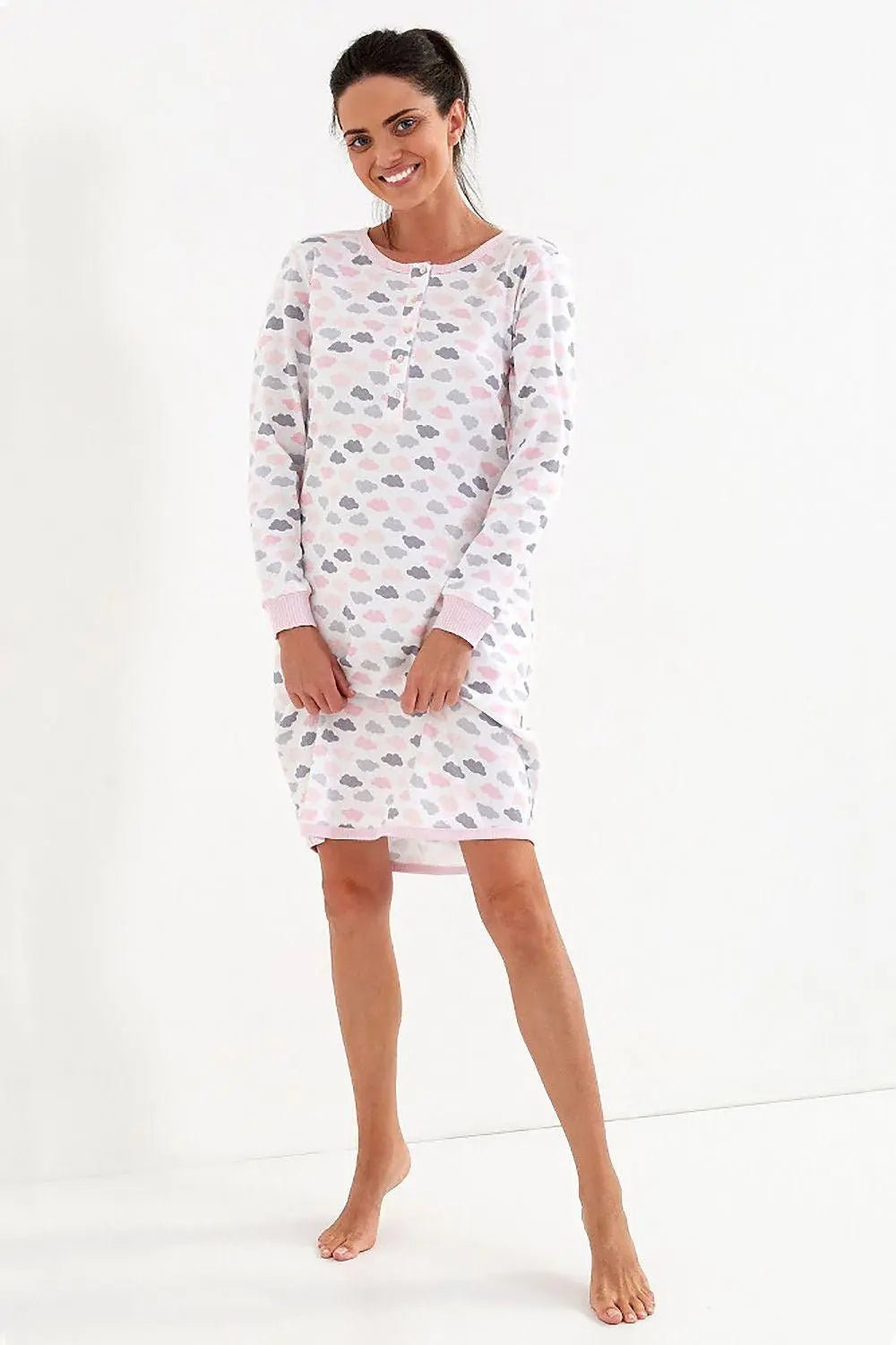 Cana interlock fabric, cotton phenomenal nightgown - Honesty Sales