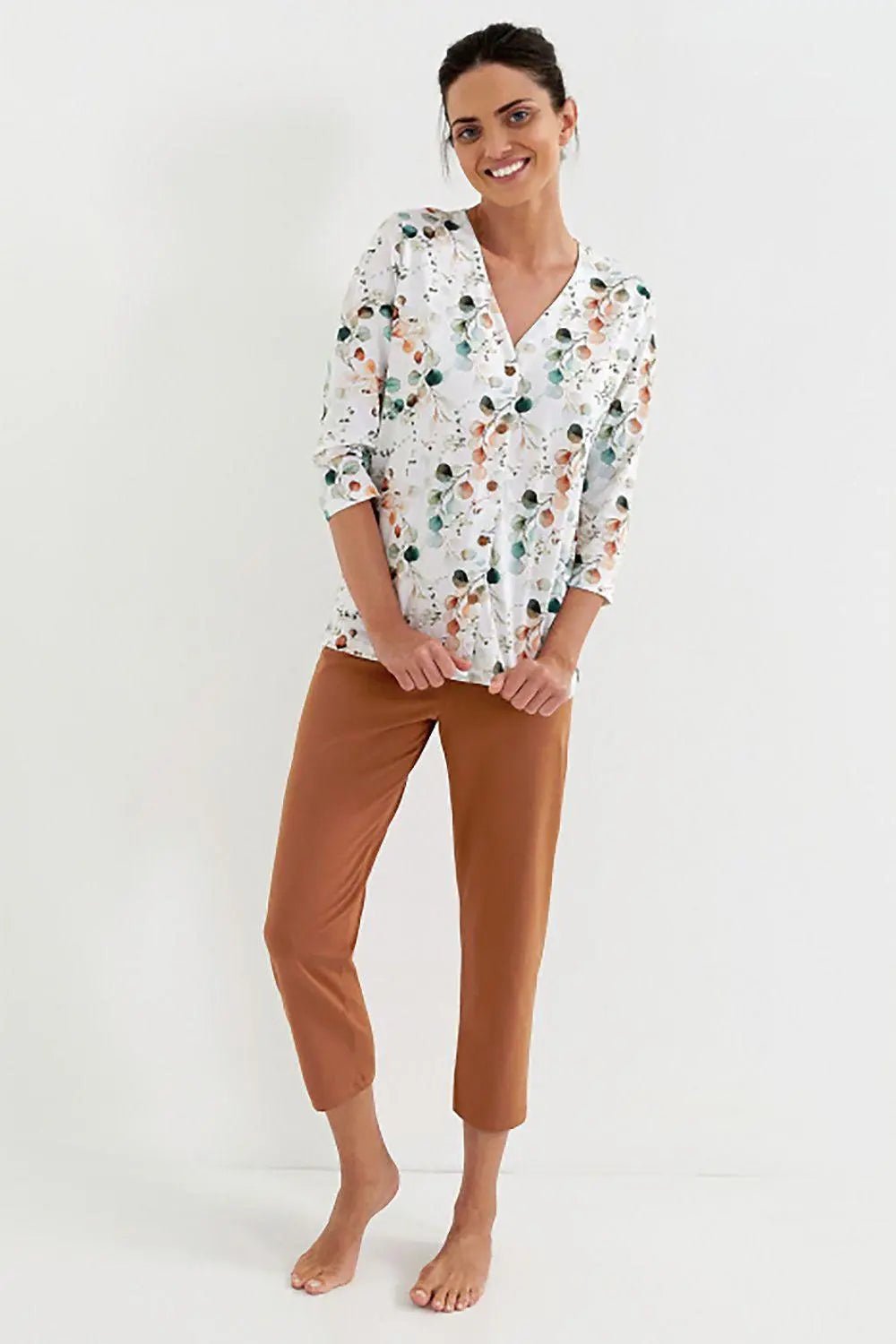 Cana shirt and pants comfortable womens pajamas - Honesty Sales