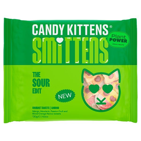 Candy Kittens Smittens Sour Edit Gourmet Sweets 130g (20 x 130g) - Honesty Sales