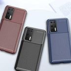 Carbon Fibre TPU Case for Huawei P40 - Honesty Sales