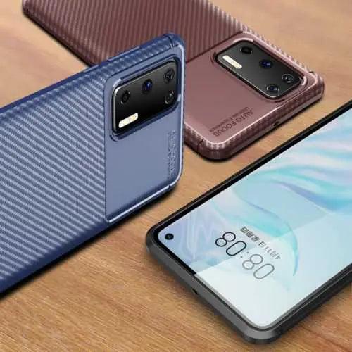 Carbon Fibre TPU Case for Huawei P40 - Honesty Sales