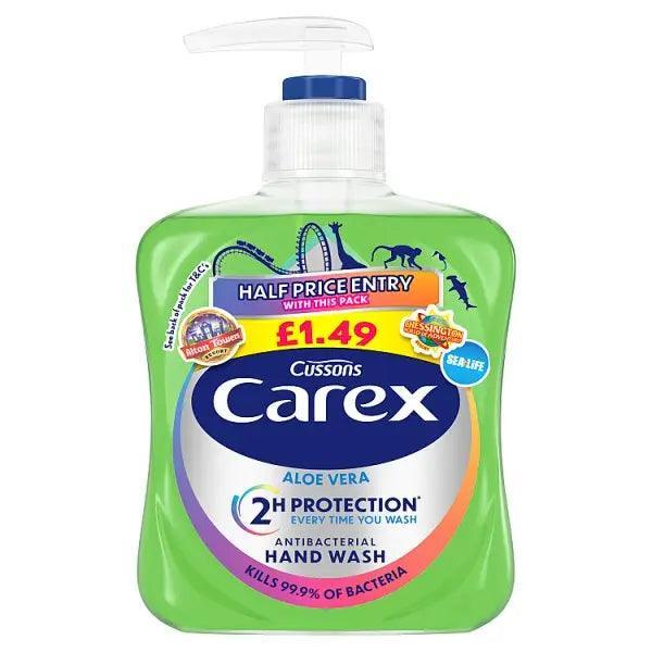 Carex Aloe Vera Antibacterial Hand Wash 250ml (Case of 6) - Honesty Sales