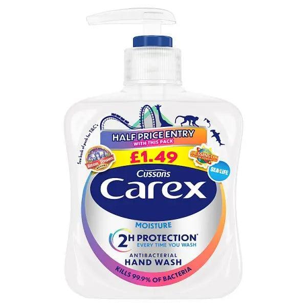 Carex Moisture Antibacterial Hand Wash 250ml (Case of 6) - Honesty Sales Image principale du produit