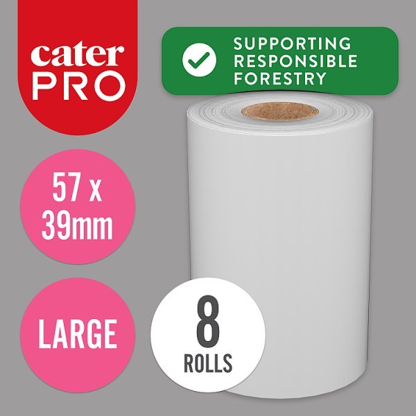 CaterPro 10 Large Paper Thermal Chip & Pin Rolls - Honesty Sales