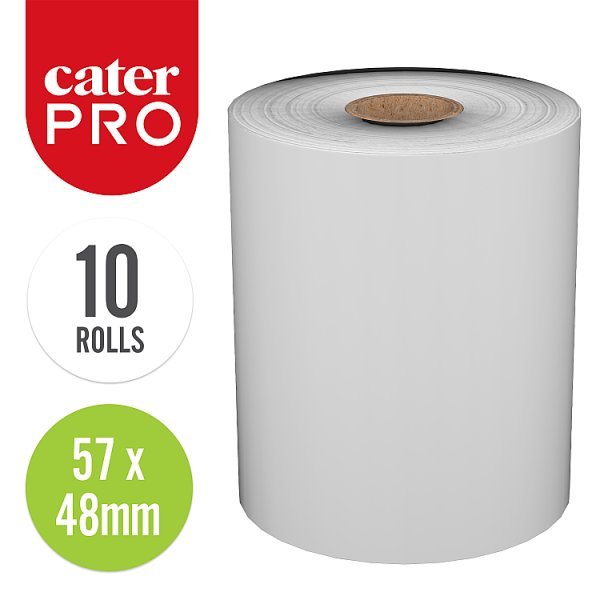 CaterPro 10 Small Paper Thermal Till Rolls - Honesty Sales