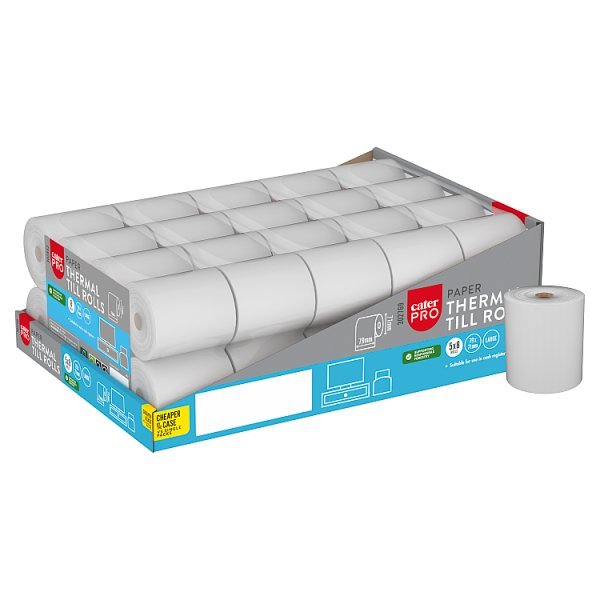 CaterPro 8 Large Paper Thermal Till Rolls - Honesty Sales