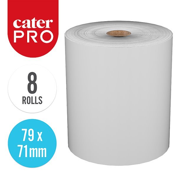 CaterPro 8 Large Paper Thermal Till Rolls - Honesty Sales